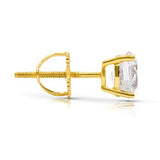 14k Gold GRA Moissanite & IGI Lab Grown Diamond Earrings