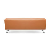 OmySalon Waiting Room Bench Seating Faux Leather, 53.9’’ Office Guest Chair Reception Chair