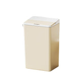 BXFIRS Household Smart Trash Cans are Automatic in The Kitchen Bedroom Bathroom ABS Garbage bin(Beige)