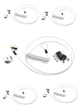 10-Foot Retractable Anti-Theft Steel Cable Lock with Lock Plate, Suitable for laptops, Tablets, Monitors