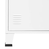 Zexlorith Industrial Bookshelf, Steel Book Cabinet with 2 Doors & 3