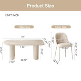Miuuod Dining-Table Space Saving for Small Apartment for 4-6 People