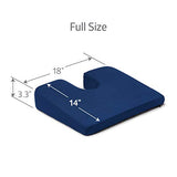 Medline Seat Cushion to Relieve Pressure and Lower Back Pain, Tailbone and Sciatica Issues with Open Tailbone Area