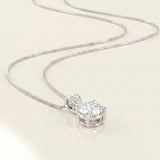 1.0 Carat To 2.0 Carat 14K Gold Lab Grown Diamond Necklace