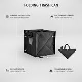 1 Pack Folding Trash Can, Collapsible Oxford Cloth Garbage Bin for Car