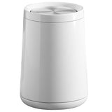 LEASYLIFE 8L/2.1GALbrass Garbage can with Swing lid，Brushed Nickel Gold Trash can,Matte
