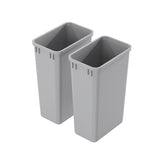 Dowell 2 Pack 50Qt Wastebasket Trash Container, 9/13Gal, Plastic, Stackable