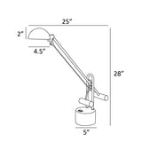 Lite Source LS-306PS Halotech 29-Inch 8W LED Desk Lamp