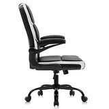 Office Chairs Desk Chair Black Leather Computer Armchair for Man and Women