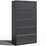 File Cabinet with Lock,Heavy Duty Large Metal Filing Cabinet Home Office Horizontal File Cabinets Wide Steel Cabinet