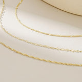 YOIHUR Gold Layered Necklaces for Women, 14K Gold Plated Dainty Chain Choker Necklaces Herringbone Gold Necklaces Jewelry Gift for Women