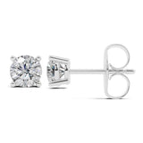 Belacqua Lab Grown Diamond Stud Earrings in 14K White Gold