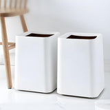 2 Pack Square Modern Trash Can Bedroom, 3Gal/12L Bathroom Trash Can