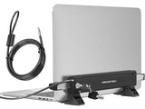 MacBook & Surface Laptop Locking Station with Combo Lock Cable, Anti Theft Folding Security Laptop Desk Mount