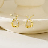 YOIHUR Gold Studs Earrings for Women Dainty Cubic Zirconia Flat Back Earrings 14K Plated Hypoallergenic Lightweight Minimalist Gold Earrings Jewelry Gifts for Women