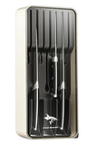 MAD SHARK 2-in-1 Detachable Knife Block & Silverware Organizer, Drawer Knife Holder for 7 Knives, BPA-Free, Blade-Safe Slots, Save Counter Space, No Knives