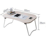 DDYYDS Laptop Desk, Computer Stand, Adjustable Lap Desks Bed Tray for Eating, Foldable, Notebook