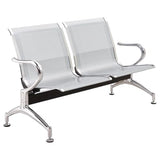 2-Seat Waiting Room Chairs, Waiting Room Bench with Arms, Office Guest Reception Chairs