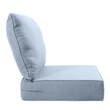 ACTREST Luxury 6-Inch Outdoor Seat Cushions - 24x24 Water&UV&Fade Resistant 1 Set Comfortable Patio Furniture Cushion
