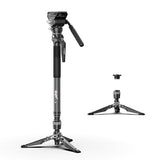 COMAN M1V5 Camera Monopod, One-Click Lifting Monopod with Feet
