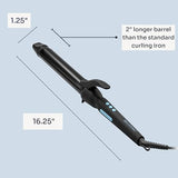 Bio Ionic Long Barrel Styler, 1.25 inch Curling Iron with Moisture Heat Technology & NanoIonic MX, Verstatile Curling Wand with Longer Barrel for Medium Sized Defined Curls