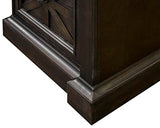 Traditional Wood Double Pedestal Executive Desk, Writing Table, Office Desk, Fully Assembled, Dark Brown