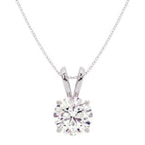 Privosa - Lab Grown Diamond Solitaire Pendant Necklace