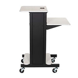 OEF Furnishings Presentation Cart and Stand, OEFPRC200, Steel Frame, Ivory Woodgrain
