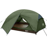Bessport Camping Tent for 2 Person, Lightweight Backpacking Tent Waterproof Windproof Two Doors Easy Setup Double Layer Outdoor Tents for 3 to 4 Seasons, Suitable for Outdoor,Hiking,Camping