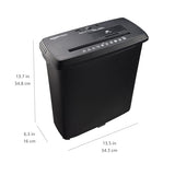 8-Sheet Strip Cut Paper, CD, and Credit Card Shredder, 3.4 gallons, Black Amazon Basics
