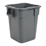 Rubbermaid Commercial LLDPE Square Brute 40-Gallon Trash Can without Lid, Gray