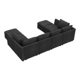 HONBAY Modular Sectional Sofa Couch with Storage, Modern U Shaped Sectional Sofa