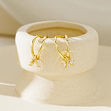 YOIHUR Gold Studs Earrings for Women Dainty Cubic Zirconia Flat Back Earrings 14K Plated Hypoallergenic Lightweight Minimalist Gold Earrings Jewelry Gifts for Women