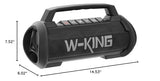 W-KING 120W Peak 70W Speakers Bluetooth Wireless, IPX6 Waterproof Portable Bluetooth Speaker Loud, Outdoor Bluetooth Speaker with Subwoofer/42H/DSP/EQ/RGB/Powerbank/MIC in, Large Party Boombox Speaker W-KING