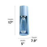 SodaStream Terra Sparkling Water Maker (Misty Blue) with CO2, DWS Bottle and Bubly Drop