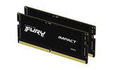 Kingston FURY Impact 64GB (2x32GB) 5600MT/s DDR5 CL40 Laptop Memory Kit of 2 | Lower Power Comsumption | Intel XMP 3.0