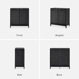 mopio Brooklyn Fluted Storage Cabinet, Modular Accent Buffet Sideboard with Adjustable Shelf