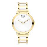 Movado Bold Women's Gold-Plated Crystal-Set Watch