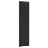 Zexlorith 5-Panel Room Divider 2 pcs Steel Privacy Screen Black 78.7x70.9
