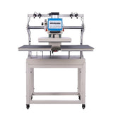 PUQEOAO 16x24 Inch Heat Press Machine Pneumatic Sliding Dual Platen with Infrared Positioning