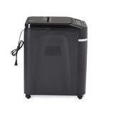 200-Sheet Auto Feed Crosscut Paper Shredder with Pullout Basket, Black Amazon Basics