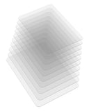 Blvornl 10Pack 34.5"*47.1" Hard Material Chair Mat for High Pile Carpet and Hardwood Floor