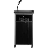 Pemberly Row 46" Sound Lectern with Battery, Multimedia Podium with Storage