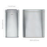 Open Trash Can - 2.6 Gallon (10 Liter) Small Metal Waste Basket with Removable Bucket for Narrow Spaces