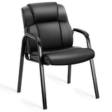 OLIXIS Waiting Room Chairs Set of 4, Leather Office Desk Reception Guest Stationary Side Chair