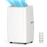 3-In-1 Portable Air Conditioner - 14,000 BTU, Cools Rooms Up to 550 Sq Ft, Includes Remote Control, Window Kit, and Dehumidifier Function