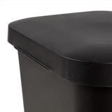 Sterilite 11.9 Gallon Rectangular Step On Kitchen Plastic Indoor Wastebasket with Wide Opening Lid and Comfort Handle for Home