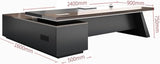 Large L Shaped Executive Desk with Drawers Lateral Cabinet Computer Workstation for Home Office