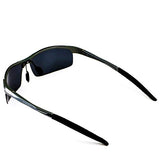 ANDOILT Mens Sports Polarized Sunglasses UV Protection Sunglasses for Men Fishing Driving Gray Frame Gray Lens