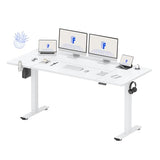 FLEXISPOT 79x32 Inch Electric Standing Desk, White